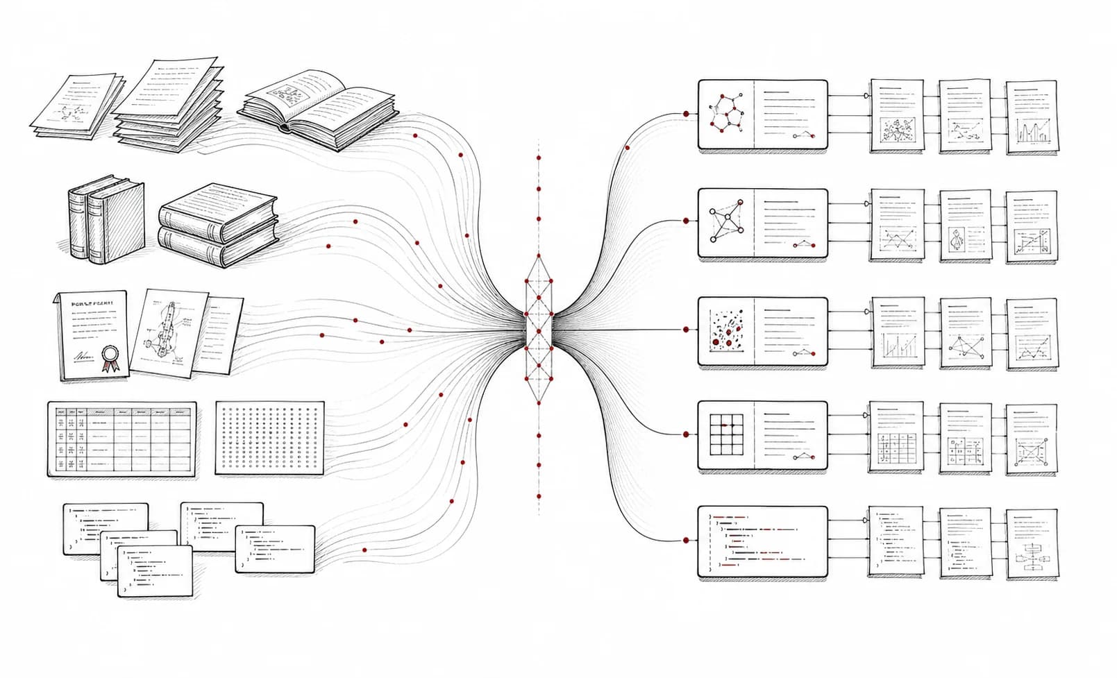 多源知识资产汇聚为 AI-Ready Knowledge Objects
